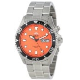 Orient Men's EM6500AM Ray Automatic Stainless Steel Orange Dial Watch $88.19 FREE Shipping