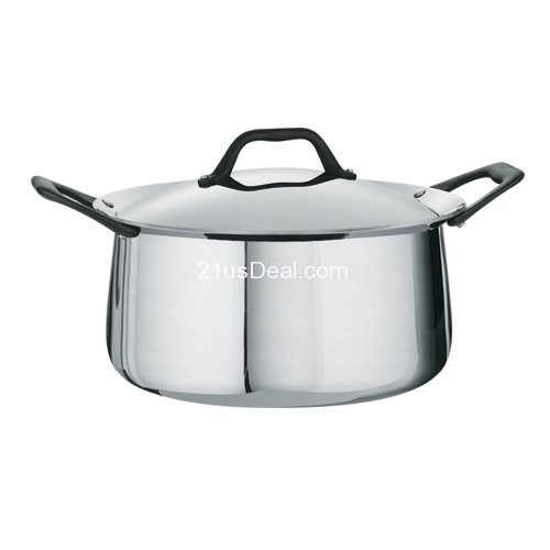 Tramontina Limited Editions Barazzoni 6 Quart Stainless Steel Covered Tri-Ply Clad Dutch Oven   $119.98 & FREE Shipping