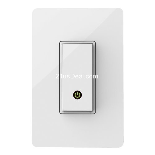 Belkin WeMo Light Switch, Control Your Lights From Anywhere with the Home Automation App for Smartphones and Tablets, Wi-Fi Enabled, only $25.99, free shipping