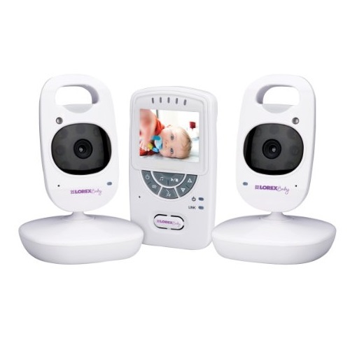 史低價!Lorex BB2411 2.4寸嬰兒視頻監護器，一個顯示器+ 2個攝像頭，原價$139.99，現僅售$99.99，免運費