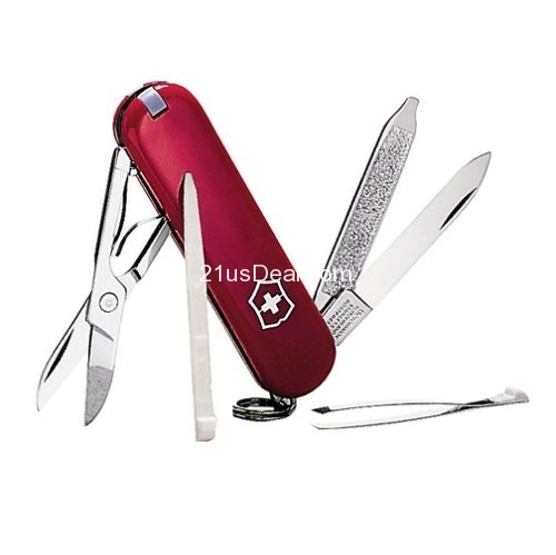 Victorinox 瑞士军刀多功能折叠刀，经典红色款，原价$21.50，现仅售$11.88