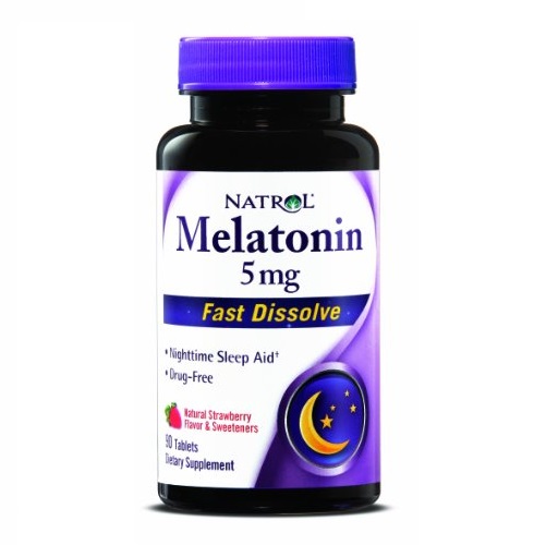 Natrol Melatonin Fast Dissolve Strawberry Tablets, 5mg, 90 count , only $4.84 , free shipping