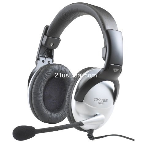 托福GRE指定型號！KOSS 高斯 SB45 封閉式頭戴多媒體耳機，原價$49.99，現僅售$24.27