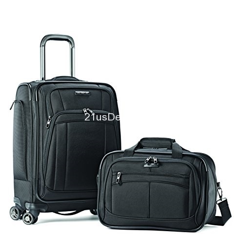 比闪购价还低！Samsonite新秀丽登机行李箱包2件套，原价$249.99，现使用折扣码后仅售$112.37，免运费