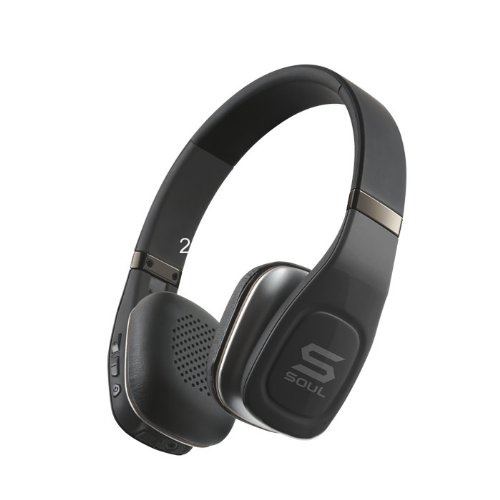 SOUL Electronics sv3blk Volt Bluetooth Pro Hi-Definition On-Ear Headphones, Black, only $19.77