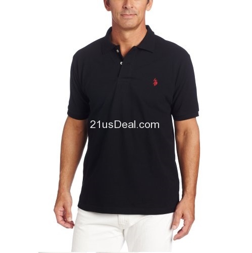 U.S. Polo Assn. Men's Solid Polo With Small Pony, only $19.99 