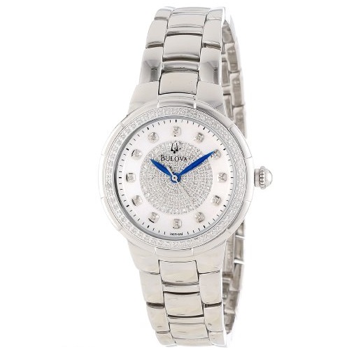 Bulova Women's 96R168 Rosedale Diamond Case Watch, only $355.19, free shipping after using coupon code 