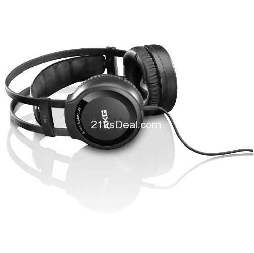 AKG K 511 Hi-Fi Stereo Over-Ear Headphone with 1/4-Inch (6.3MM) Jack Adapter, only $14.19