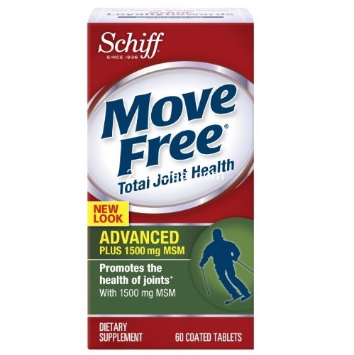 Move Free Advanced Glucosamine Chondroitin Joint Supplement with 1500 mg Hyaluronic Acid and 1500 mg MSM, 60 Count, only $8.78, free shipping