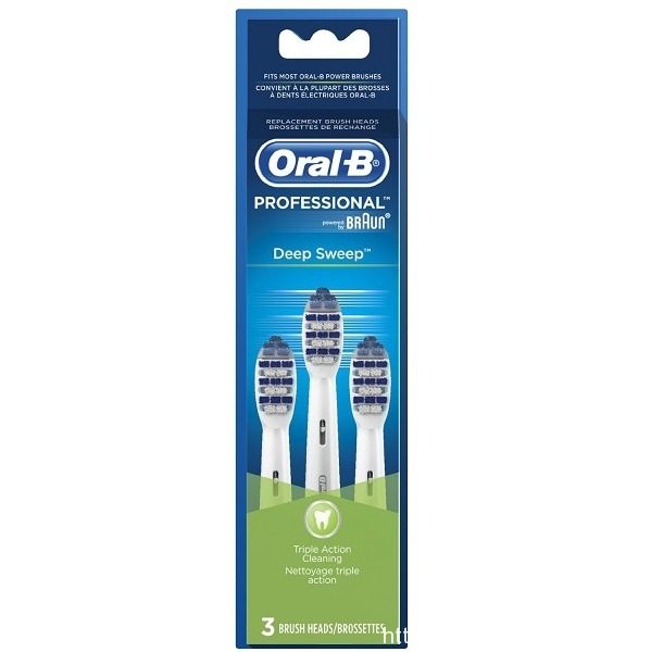Oral-B 欧乐-B Deep Sweep 电动牙刷替换刷头，3个装，原价$24.45，现仅售 $15.64，免运费