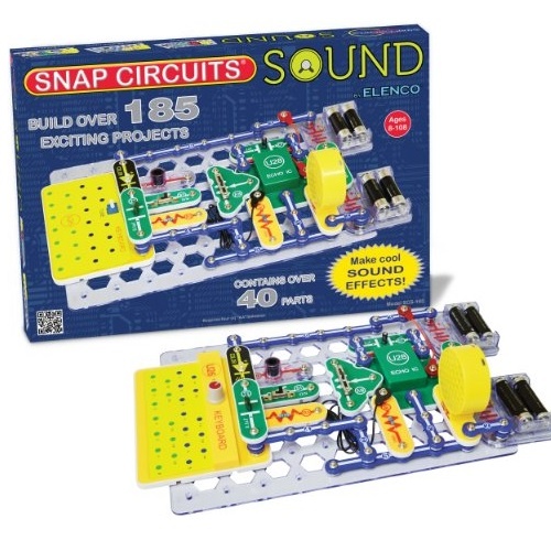 史低價！Elenco Snap Circuits SCS-185聲音電路玩具，原價$84.99，現僅售$34.39