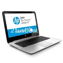 HP ENVY TouchSmart 14-k112nr 128GB SSD (i5) Touchscreen Ultrabook (Free T-Mobile 4G) - Silver $649.99