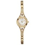 GUESS Women's U0135L2 Petite Vintage-Inspired Embellished Gold-Tone Watch $71.25 FREE One-Day Shipping