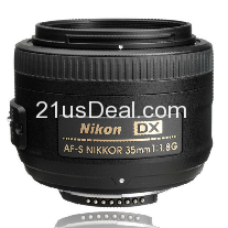 Nikon 35mm f/1.8G AF-S DX 單反鏡頭，原價$199.95，現僅$139.99免運費