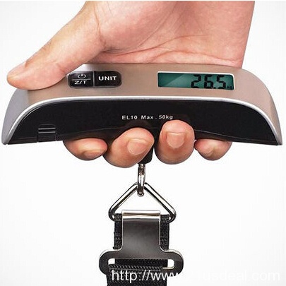 LivingSocial-Only $8 Camry 110lbs Pounds Luggage Scale with Temperature Sensor and Tare Function, Gift for Traveller