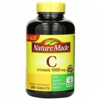 Nature Made 维生素C 1000mg，300粒，原价$29.99，现点击coupon后仅售$16.54，免运费