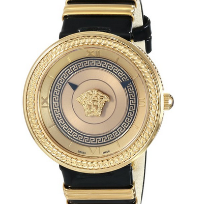 Versace Women's VLC030014 V-METAL ICON Analog Display Swiss Quartz Black Watch  	$1,100.00 (29%off) + $4.99 shipping