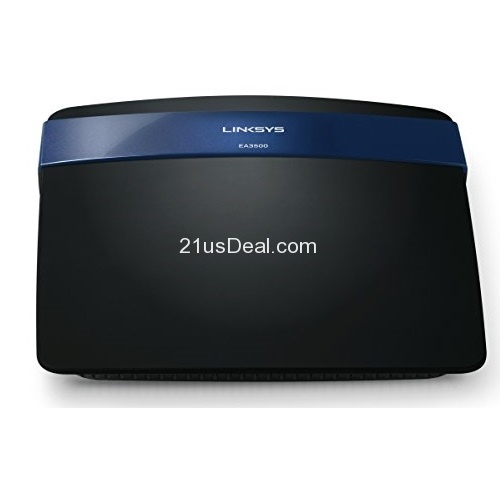 Linksys EA3500 N750 Wireless Router Dual Band Wireless-N with Fast Gigabit Ports - USB - Smart WiFi - Certified Refurbished EA3500-RM, only $32.95