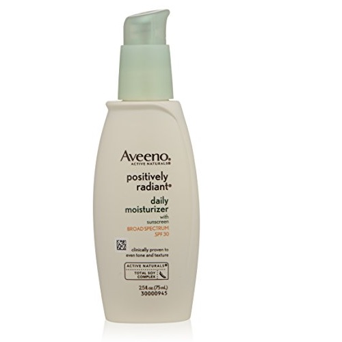 Aveeno Positively Radiant Daily Facial Moisturizer With Broad Spectrum Spf 30, 2.5 Fl. Oz, only $6.14, free shipping