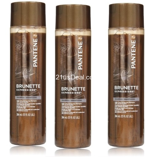 Pantene Pro-V Brunette Expressions Daily Color Enhancing Shampoo With Liquid Crystals 13 Oz (Pack of 3), only $8.79, free shipping
