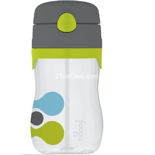 Thermos Foogo Phases Leak Proof Tritan Straw Bottle, 11 Ounce, only $6.09