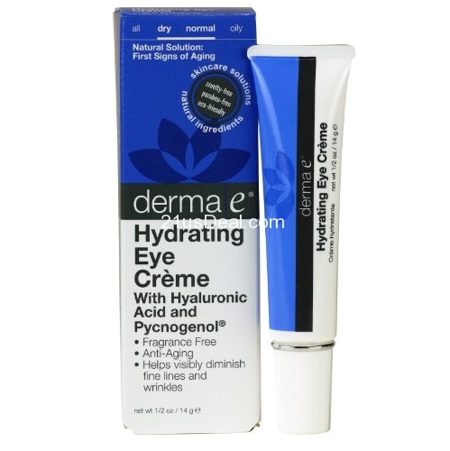 derma e Pycnogenol and Hyaluronic Acid Eye Crème, 0.5 Ounce, only $10.48, free shipping