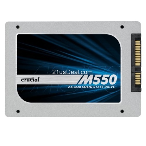 Crucial M550 256GB 2.5-Inch 7mm SSD SATA (with 9.5mm adapter) Internal Solid State Drive CT256M550SSD1, only $89.99, free shipping