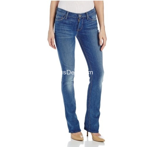 7 For All Mankind Women's Skinny Bootcut Jean In Bright Red Cast Blue, only $61.53, free shipping