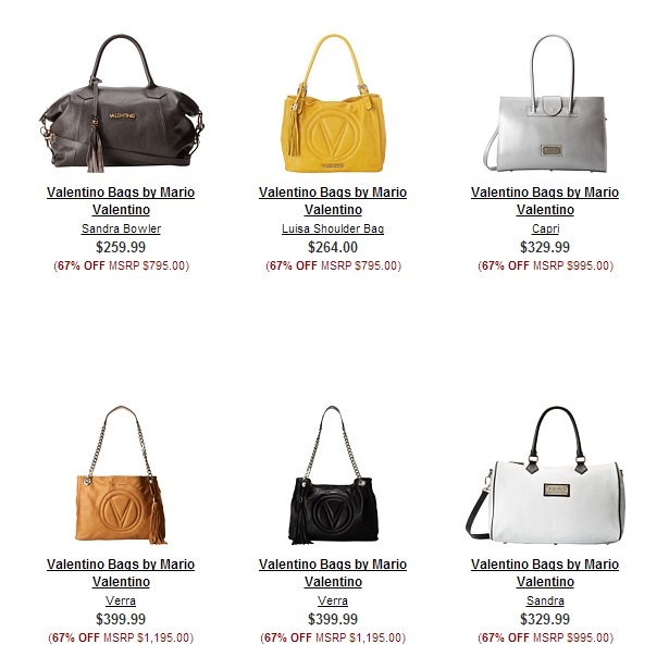 Valentino bags on sales at 6PM