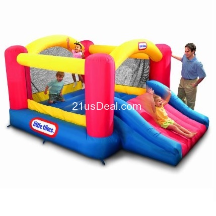 Little Tikes Jump 'n Slide Inflatable Bouncer Includes Heavy Duty Blower With GFCI, Stakes, Repair Patches, And Storage Bag, for Kids Ages 3-8 Years, only $140.99, free shipping