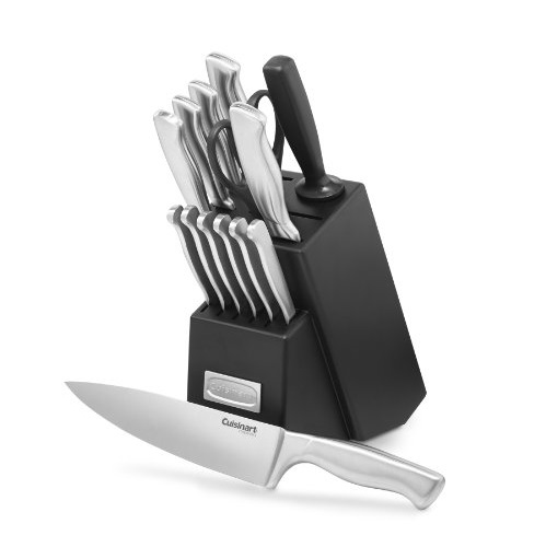 Cuisinart 不锈钢刀具15件套，原价$156.00，现仅售$57.18，免运费