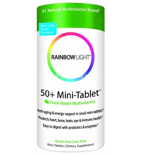 Rainbow Light 50+ Mini-Tablet Multivitamin, 180 Mini-Tablets, only $10.56, free shipping