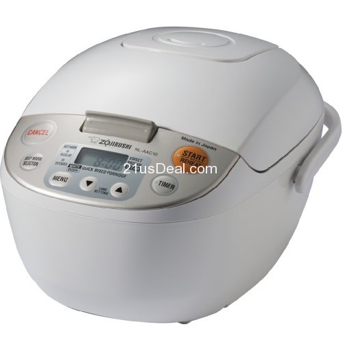 Zojirushi NL-AAC10 Micom Rice Cooker (Uncooked) and Warmer, 5.5 Cups/1.0-Liter, only $131.99, free shipping