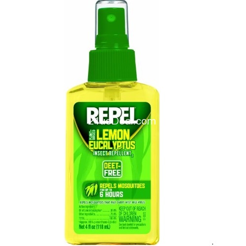 Repel 94109 Lemon Eucalyptus Natural Insect Repellent, 4-Ounce Pump Spray, only $4.97