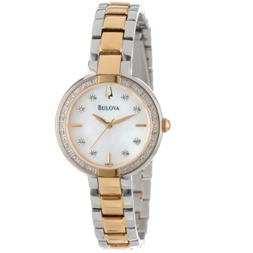 Bulova Women's 98R172 Diamond-Accented Watch, only $103.49, free shipping