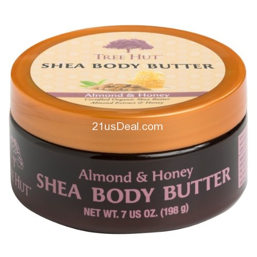 Tree Hut Shea Body Butter, Almond & Honey, 7-Ounce (Pack of 3), only $12.08, free shipping