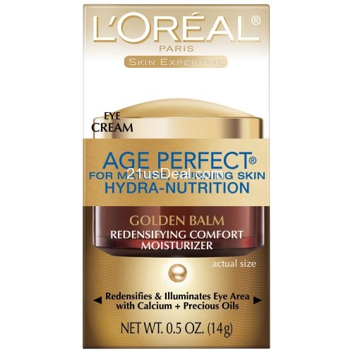 L'Oreal Paris Age Perfect Hydra-Nutrition Golden Balm Eye, 0.5 Fluid Ounce, only $13.31