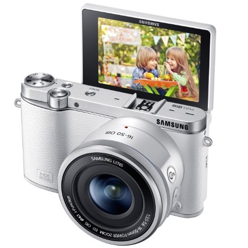 Samsung NX3000 Wireless Smart 20.3MP Compact System Camera with 16-50mm OIS Power Zoom Lens and Flash, only $299.00  free shipping