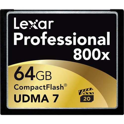 白菜！Lexar 雷克沙 专业系列 800X CF存储卡64GB，原价$194.99，现仅售$29.95
