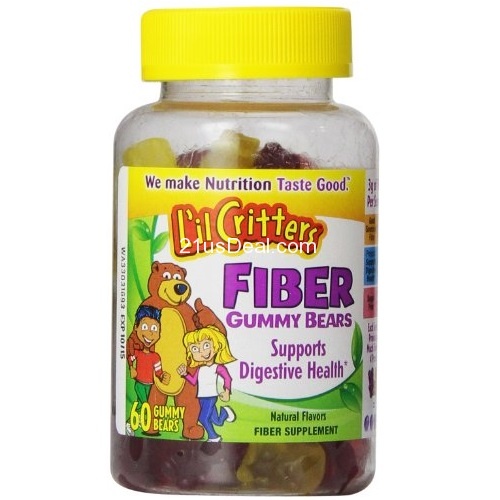 L'il Critters Fiber Gummy Bears, 60 count, only $4.08, free shipping