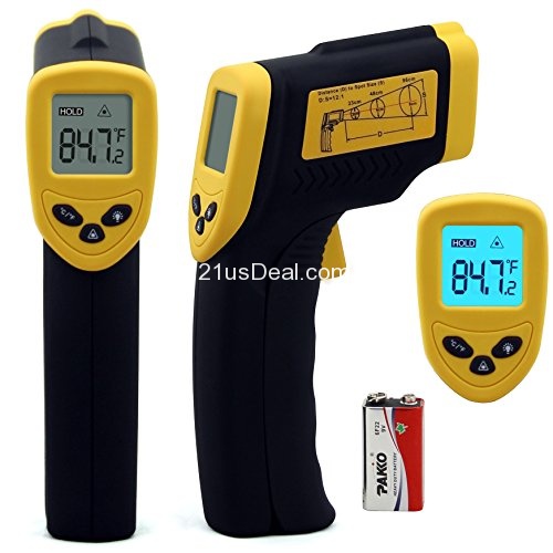 Etekcity Lasergrip 774 Non-contact Digital Laser Infrared Thermometer Temperature Gun -58℉~ 716℉ (-50℃ ~ 380℃), only $14.39