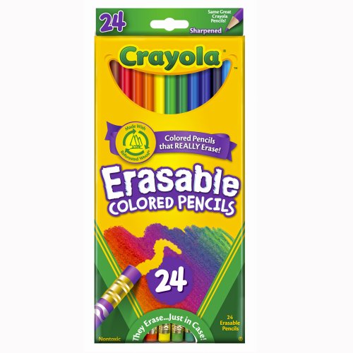 速搶！Crayola 可擦寫 彩色鉛筆，24隻裝，原價$9.99，現僅售$2.69