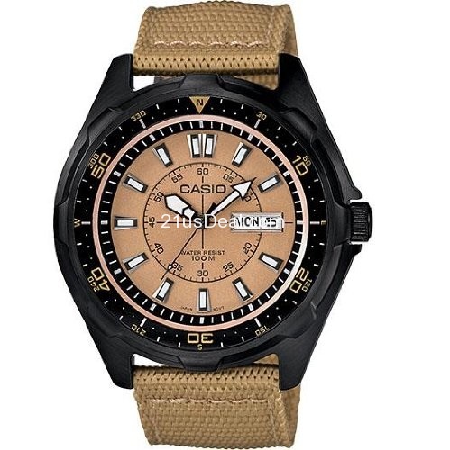 史低價！CASIO 卡西歐 Classic AMW110-9AV 男款運動腕錶，原價$110.00，現僅售$22.52