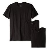 Hanes Men's Classics 3 Pack Black Crew Neck Tee $6.66 FREE Shipping on orders over $49