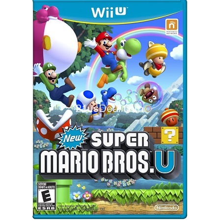  史低價！New Super Mario Bros.新版超級馬里奧兄弟遊戲，Wii U版，原價$59.99，現僅售$35.22，免運費