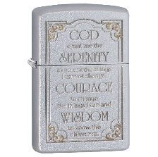 Zippo Serenity Prayer Pocket Lighter, only $15.59