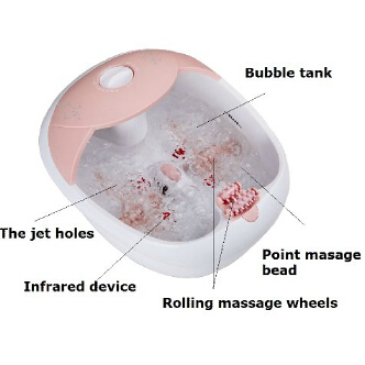 Kendal All in one foot spa bath massager w/heat, HF vibration, O2 bubbles red light FB10, $39.99 & FREE Shipping