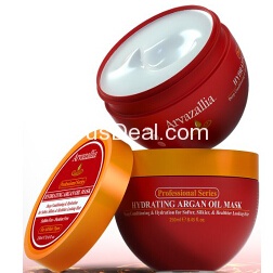 Arvazallia Hydrating Argan Oil Hair Mask and Deep Conditioner for Dry and Damaged Hair, 8.45 oz, only $12.30