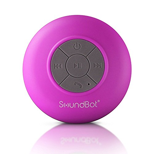 Amazon-Only $11.09  SoundBot® SB510 HD Water Resistant Bluetooth 3.0 Shower Speaker,