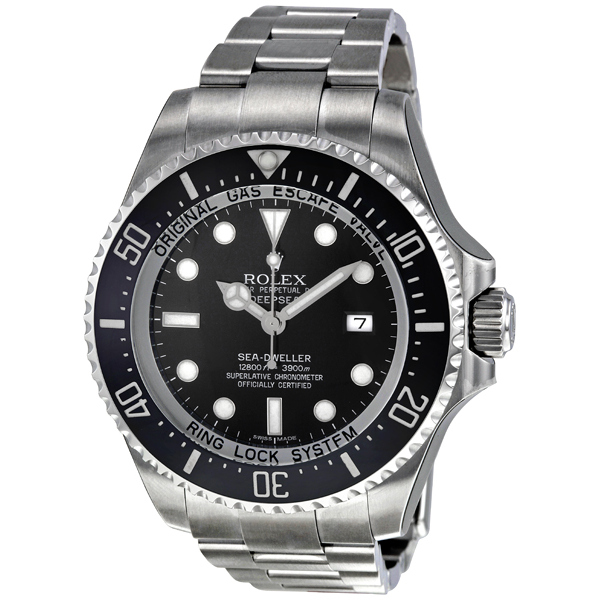 Rolex Sea Dweller DEEPSEA Black Index Dial Oyster Bracelet Stainless Steel Mens, only $8,899.99, free shipping
